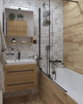 Vanová baterie SAT Vision bez sprchového setu 150 mm černá matná SATBSVI222C SATBSVI222C