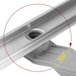 REA - Scarico lineare Neox Superflow BRUSH NICKEL 70 REA-G2706