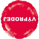 Visící balónek fóliový červený VÝPRODEJ Balonky.cz Visící balónek fóliový červený VÝPRODEJ Balonky.cz