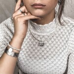 Perlový náhrdelník Barbara - chirurgická ocel, sladkovodní perla, Stříbrná 45 cm + 3 cm (prodloužení)