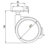 NoName kolečko 70 :: s brzdou (216384)