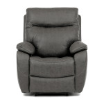 Polohovací křeslo, šedá, látka vintage, TV-4092 GREY3