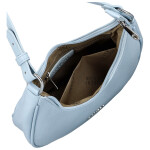 Trendy dámská koženková kabelka na rameno Tricia, světle modrá