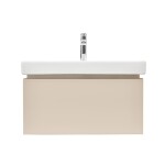 Koupelnová skříňka s umyvadlem SAT Feel 60x30x46 cm pískově béžová mat SATFEEL60BEU1B SATFEEL60BEU1B