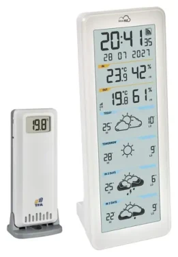 TFA 35.8108.02 / Meteostanice / WiFi / Předpověď počasí 4 dny / Bezdrátové čidlo teploty a vlhkosti (35.8108.02)