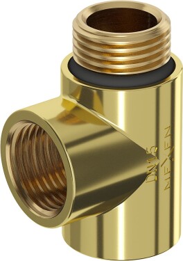 MEXEN - T-kus pro elektrické topení, zlatá W906-000-50