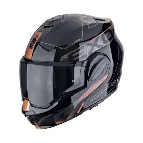 Moto přilba Scorpion Exo-Tech Evo Traveller černá měděná - S