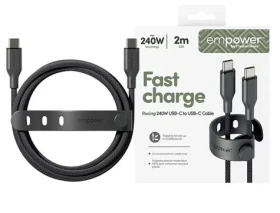 PanzerGlass empower 240W USB-C to USB-C Cable USB 2.0 2M černá (198216)