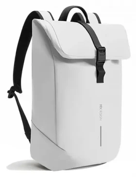 XD Design Urban Flap-Top bílá/šedá / Batoh pro notebook / do 16" / 18–23 L / voděodolný (P706.2613)