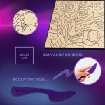 OKTO Malování hmotou podle čísel motiv "Malý princ noční obloha" 29x29 cm, OKTO, W051111