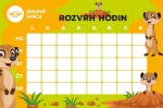 Zdravá sváča - komplet box Rozvrh hodin zelená/žlutá