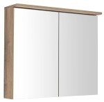 AQUALINE - KAWA STRIP galerka s LED osvětlením 80x70x22cm, dub emporio WGL38S