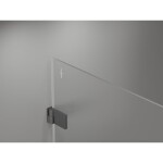 MEXEN/S - Lunar-B sprchové dveře křídlové pravé 80, transparent, grafit metal 832-080-000-95-00-P