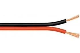 Goobay reproduktorový kabel červený/černý CU 50 m / Kabel / Měděné vodiče (RB15091)