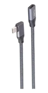 Shiverpeaks prodlužovací kabel USB-C 90° Pro 1 m / Prodlužovací kabel / USB 3.2 / úhlový 90° (BS13-56020)