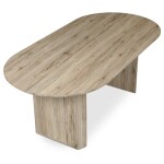 Stůl jídelní, 200x100x76 cm, MDF deska, 3D dekor dub san remo.