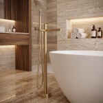 REA - Volně stojící baterie Grace Brush Gold REA-B2236