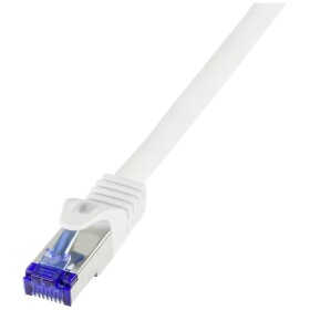 LogiLink C6A121S RJ45 CAT 6A S/FTP 30.00 m bílá 1 ks