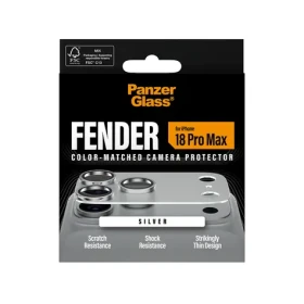 PanzerGlass FENDER Apple iPhone 18 Pro Max stříbrný / Ochranný prvek fotoaparátu / Silikon / Plně nalepovací (PG36357)
