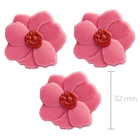 Barbara Luijckx sp. z o. o. Dekorace čokoládová Růžová Magnolie 12 ks