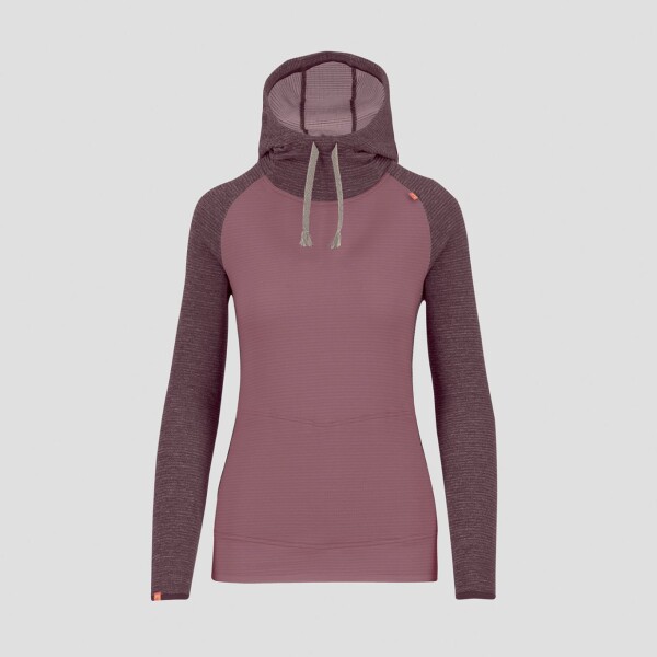 KARPOS W Camoscio W Hoodie, Deco Rose/Huckleberry velikost: S