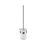 JIKA - Pure WC štětka nástěnná s držákem, chrom/matné sklo H3843B10040001