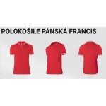 Polokošile Francis krátký rukáv Pique, 100 % bavlna 220 g/m2