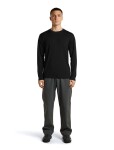 Pánské merino triko dlouhý rukáv ICEBREAKER Mens Merino 150 Tech Lite LS Relaxed Tee, Black velikost: M