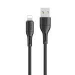 USAMS SJ500 U68 černá / Datový kabel / Lightning / 2A / 1m (SJ500USB01)