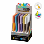 Carioca kulličkové pero Fiorella - Metallic, 30 ks, displej, mix barev