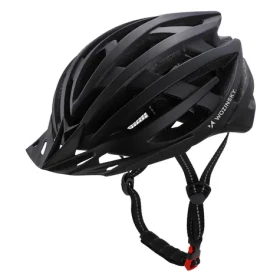 Wozinsky MTB černá M / Cyklistická helma / odnímatelný kozírek / zadní USB světlo