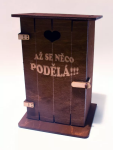 Mdeco Pokladnička kadibudka dřevěná Až se něco podělá