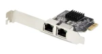 StarTech síťová karta 2-Port Gigabit PCIe černá / Síťová karta / PCI Express x1 / 2x RJ45 (ST1000SPEXD4T)