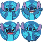 Stitch set podtácků - Paladone