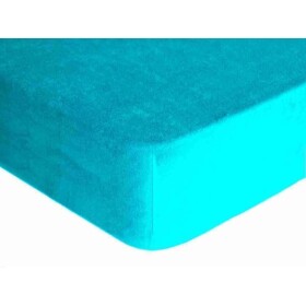 DekorTextil Dětské napínací prostěradlo FROTÉ Premium tyrkysové ROZMĚR: (š/d/v) 70 x 140 x 20 cm