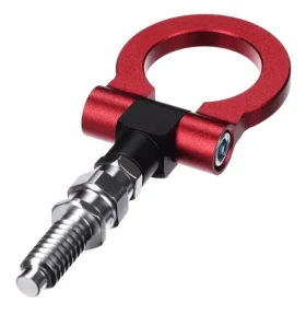 SIXTOL CAR TOW HOOK 2 červené / Tažné oko / Závit M16 × 3,0 / Hliníková slitina (SX1371)