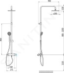 JIKA - Mio Sprchový set s termostatem, chrom H3337170045711