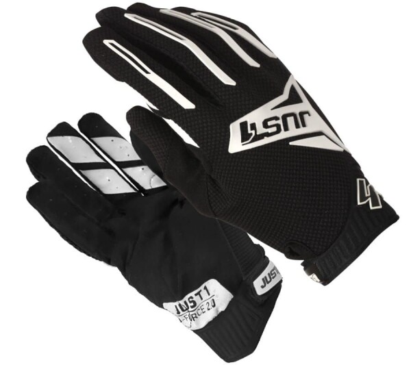 Moto rukavice Just1 J-Force 2.0 černo/bílé - L