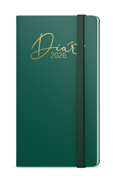 Týdenní diář 2026 Baloušek kapesní Jakub - Luxi zelená