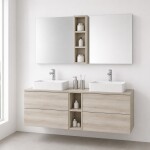 Mereo Aira, koupelnová skříňka 100 cm, dub Kronberg CN722SN