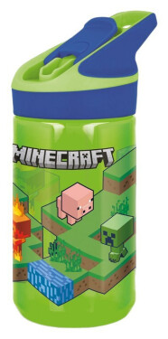 Minecraft Láhev s pítkem 480ml, Ecozen