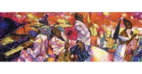 ART PUZZLE 5352 Panoramatické puzzle Barvy jazzu