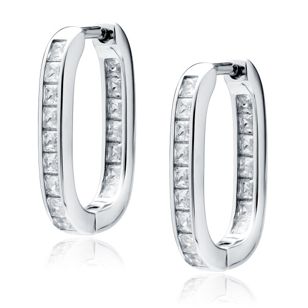 LUNICA Stříbrné náušnice CRYSTAL GRACE 0703