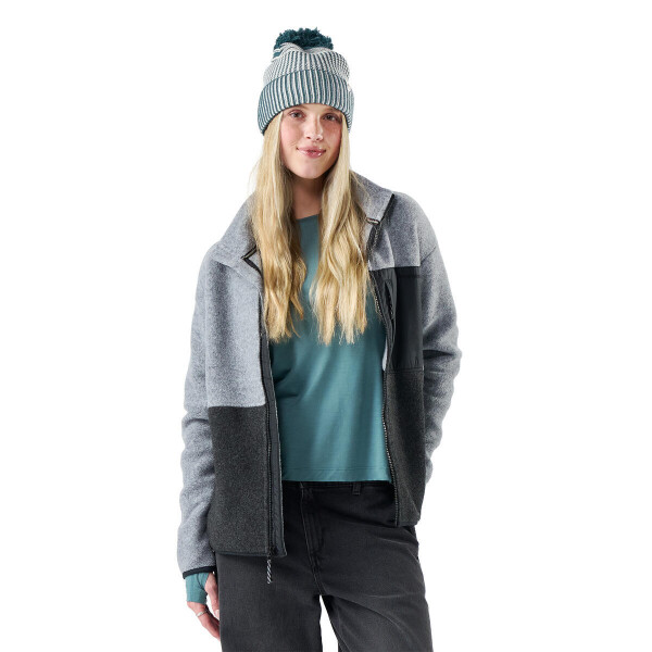 SMARTWOOL Wmns Second Cut Fleece Jacket, Charcoal/Light Gray (vzorek) velikost: M
