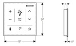 GEBERIT - AquaClean Nástěnný ovládací panel pro elektronický bidet, černá 147.038.SJ.1