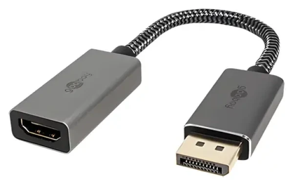 Goobay Plus DisplayPort - HDMI / Redukce / 8K, 60 Hz / 10 cm (75272)