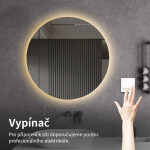 CERANO - Koupelnové LED zrcadlo Nome - Ø 80 CER-476726