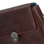 Luxusní dámská kožená crossbody kabelka GW Manoli, hnědá
