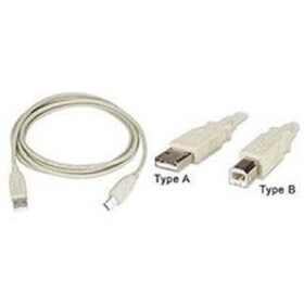 Kabel USB Equip propojovací A-B 5m stříbrný (128652)