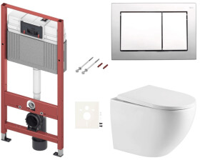 Závěsný WC set do lehkých stěn / předstěnová SAT SIKOTSREX67412 SIKOTSREX67412